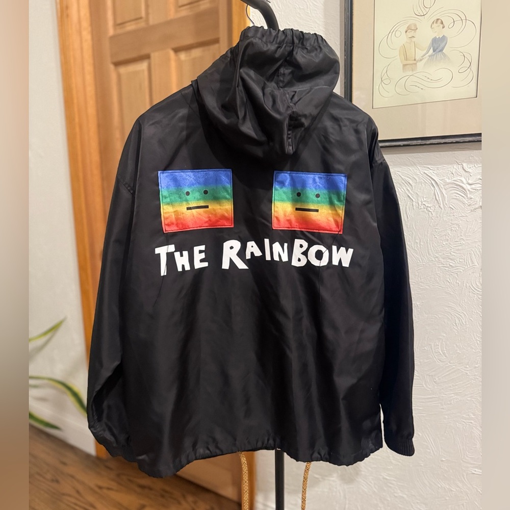 Acne Studios Black Rainbow Windbreaker Jacket - Picture 13 of 15
